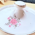 画像5: Sango　三郷陶器　可愛い花柄の角砂糖入れ　シュガーポット　磁器製キャニスター (5)