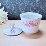 画像7: Sango　三郷陶器　可愛い花柄の角砂糖入れ　シュガーポット　磁器製キャニスター (7)
