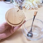 画像7: 純喫茶　M-TAKA　エムタカ　円形モダンシュガーポット　木製蓋　シュガースプーン付き　 (7)