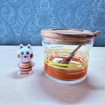 画像1: プラッシーノベルティ　シュガーポット　カラーライン　天然木　 (1)