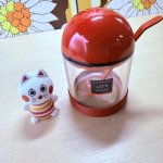 画像3: Lustro ware ラストロウェア　レッツシリーズ　シュガーポット　レッド　 (3)