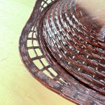 画像5: 久留米籃胎漆器　蓋付き菓子入れ　大 (5)