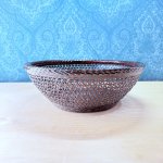 画像2: 久留米籃胎漆器　透かし網み菓子入れ　深型 (2)