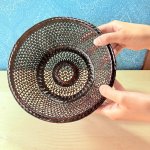 画像5: 久留米籃胎漆器　透かし網み菓子入れ　深型 (5)