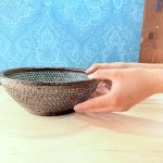 画像6: 久留米籃胎漆器　透かし網み菓子入れ　深型 (6)