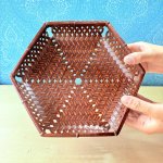 画像5: 久留米籃胎漆器　六角菓子入れ (5)