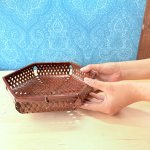 画像6: 久留米籃胎漆器　六角菓子入れ (6)