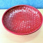 画像2: 久留米籃胎漆器　笊　籠　漆　透かし　赤　菓子入れ (2)