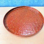 画像2: 久留米籃胎漆器　丸形盆　 (2)