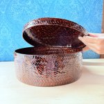 画像5: 久留米籃胎漆器　籃胎茶櫃 (5)