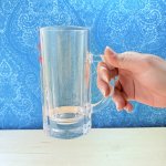 画像4: サッポロビール　SHINCE1786　大きいビールグラス　ジョッキ　レッド (4)