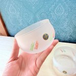 画像3: HOYA　保谷　フロストガラス器　2個セット　ファンシー　クレヨン (3)
