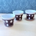 画像4: 有田焼　ルリ水玉　茶碗蒸し器　蓋あり1個　蓋なし2個のセット (4)