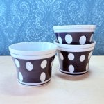 画像6: 有田焼　ルリ水玉　茶碗蒸し器　蓋あり1個　蓋なし2個のセット (6)