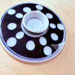 画像7: 有田焼　ルリ水玉　茶碗蒸し器　蓋あり1個　蓋なし2個のセット (7)