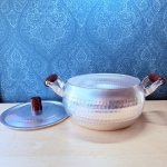 画像6: 打ち出しのころんとまあるいアルミ鍋　ウッドハンドル　23cm (6)