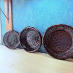 画像3: 久留米籃胎漆器　菓子器　亀甲深鉢　各サイズ (3)