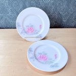 画像1: vintage　fukagawa　深川製磁　インペリアルローズ15.5cmプレート皿　2枚セット　オールド深川ビンテージ (1)