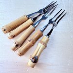 画像1: 竹製姫フォーク　5本セット (1)