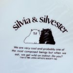 画像5: silvia＆silvester ホワイト＆ブラック　猫　カレー皿　2枚　3枚 (5)