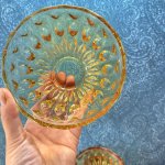 画像5: 水玉連なる薄飴色のガラス器　深　1個〜 (5)