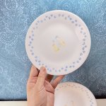 画像5: コレール　CORELLE　瓶　一輪挿し　17cmプレート皿　2枚セット　vintage (5)