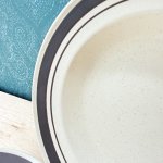 画像3: オールドミカサ　MIKASA　SANDBAR　カレーシチュー皿　ブラウンラインプレート　2枚or3枚 (3)