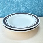画像6: オールドミカサ　MIKASA　SANDBAR　カレーシチュー皿　ブラウンラインプレート　2枚or3枚 (6)