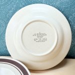 画像8: オールドミカサ　MIKASA　SANDBAR　カレーシチュー皿　ブラウンラインプレート　2枚or3枚 (8)
