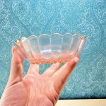画像7: 濁ったガラス　桃色　ピンク　ガラス　小鉢　淵フリル　1個〜 (7)