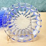 画像4: 青ガラス　放射線　ガラス器　ガラス豆皿　1枚〜 (4)