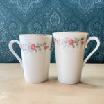 画像4: SEIEI陶器　レトロなマグカップ　花柄　形違い　各種　 (4)