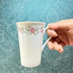 画像8: SEIEI陶器　レトロなマグカップ　花柄　形違い　各種　 (8)