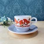 画像2: イギリス製　KILN　CRAFT　キルンクラフト　花柄　カップ＆ソーサー　vintage (2)