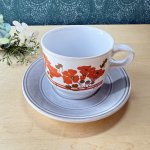 画像3: イギリス製　KILN　CRAFT　キルンクラフト　花柄　カップ＆ソーサー　vintage (3)