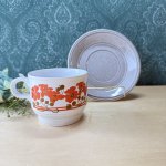 画像4: イギリス製　KILN　CRAFT　キルンクラフト　花柄　カップ＆ソーサー　vintage (4)