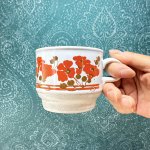 画像5: イギリス製　KILN　CRAFT　キルンクラフト　花柄　カップ＆ソーサー　vintage (5)