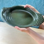 画像8: wald made in italy　オーバルプレート　鳥　green　イタリア食器 (8)