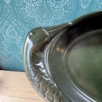 画像10: wald made in italy　オーバルプレート　鳥　green　イタリア食器 (10)