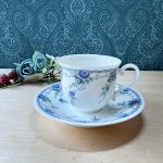 画像1: NORITAKEノリタケ　ブルーフルール　カップ＆ソーサー　花柄　1客 (1)