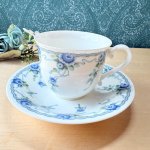 画像2: NORITAKEノリタケ　ブルーフルール　カップ＆ソーサー　花柄　1客 (2)