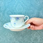 画像8: NORITAKEノリタケ　ブルーフルール　カップ＆ソーサー　花柄　1客 (8)