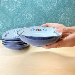 画像6: 平安橘吉　たち吉　色絵　煮物鉢　5客揃　花　TACHIKICHI　和食器 (6)