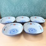 画像8: 平安橘吉　たち吉　色絵　煮物鉢　5客揃　花　TACHIKICHI　和食器 (8)