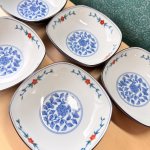 画像9: 平安橘吉　たち吉　色絵　煮物鉢　5客揃　花　TACHIKICHI　和食器 (9)