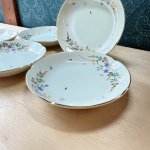 画像5: 橘吉　たち吉　万葉花　銘々皿　花柄　5枚揃え　TACHIKICHI (5)