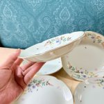 画像7: 橘吉　たち吉　万葉花　銘々皿　花柄　5枚揃え　TACHIKICHI (7)