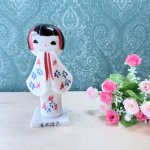 画像2: お土産こけし　大理石コケシ　湯本温泉　女の子 (2)