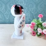 画像3: お土産こけし　大理石コケシ　湯本温泉　女の子 (3)
