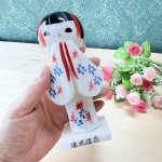 画像7: お土産こけし　大理石コケシ　湯本温泉　女の子 (7)